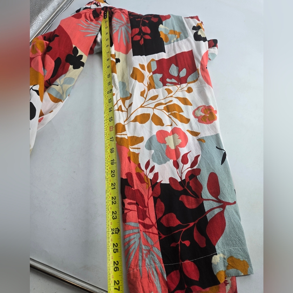 Colorful Abstract Patterned Pullon Pants 1X - Picture 8 of 10